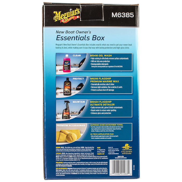 Meguiar's Marine/RV New Boat Owner's Essentials Box, M6385