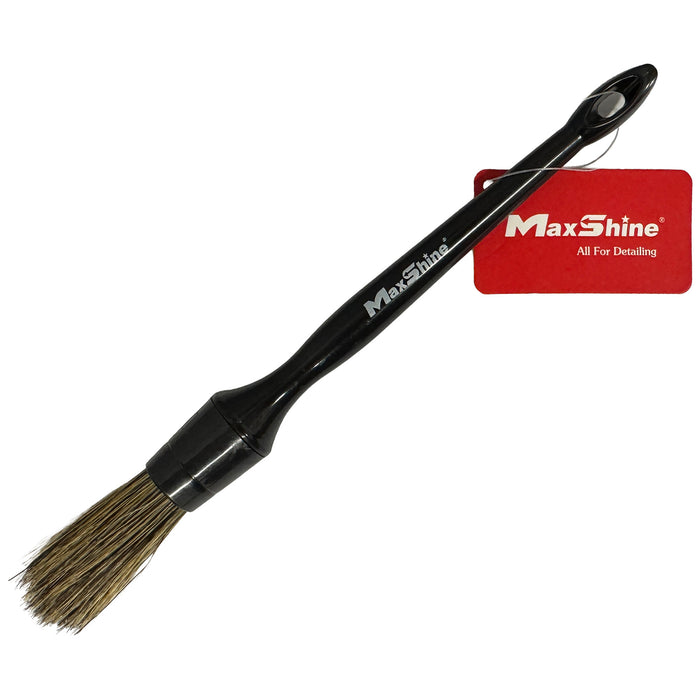 MaxShine Premium Interior & Exterior Boars Hair Detailing Brush #10 - 18 mm