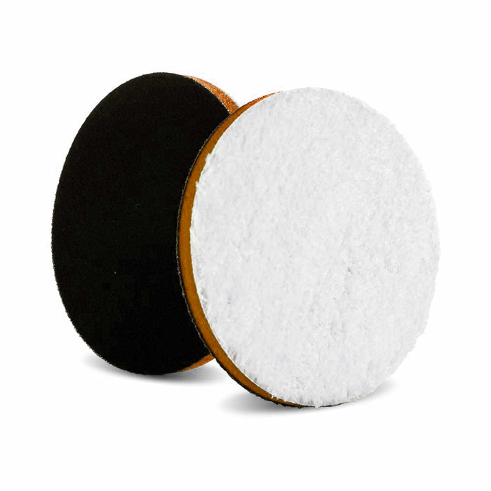Lake Country Microfiber Light Cutting One Step Pad (OSP) - 5.25", White/Orange