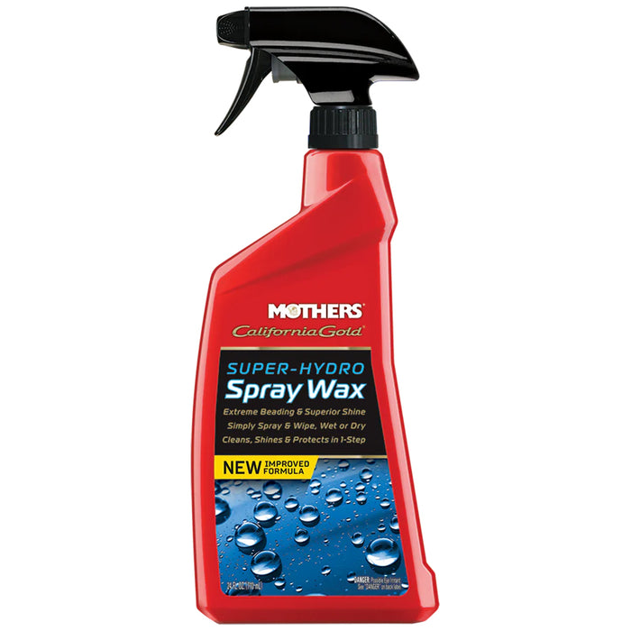 Mothers California Gold Super-Hydro Spray Wax, 05724 - 24 oz.