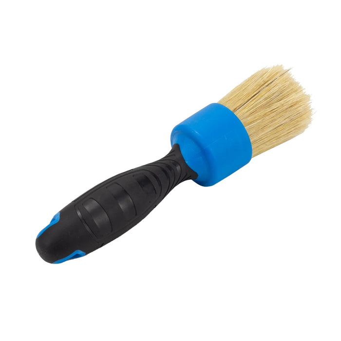 MaxShine Natural Boar's Hair Detailing Stubby Brush - Blue
