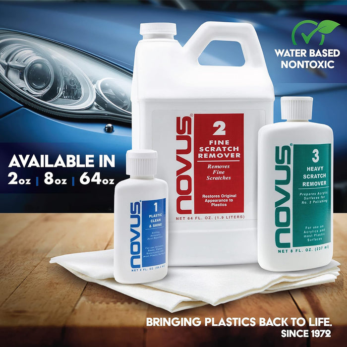 NOVUS Plastic Polish #1: Clean, Shine & Protect - 2 oz.