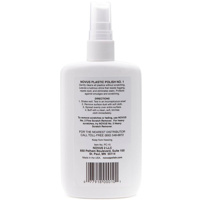 NOVUS Plastic Polish #1: Clean, Shine & Protect - 8 oz.