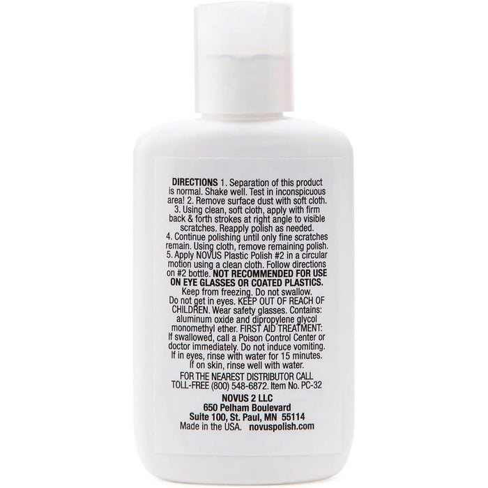 NOVUS Plastic Polish #3: Heavy Scratch Remover - 2 oz.