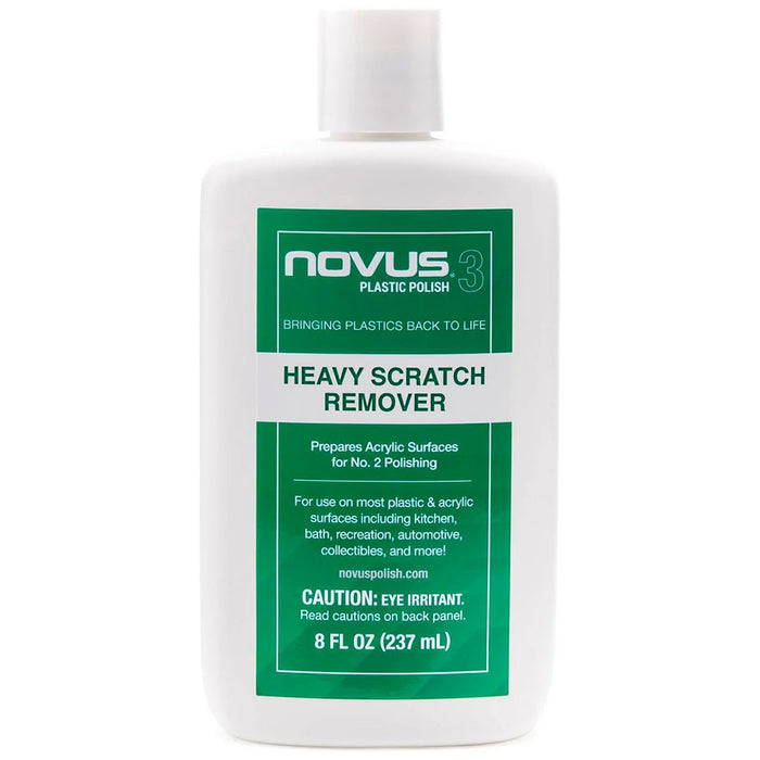 NOVUS Plastic Polish #3: Heavy Scratch Remover - 8 oz.