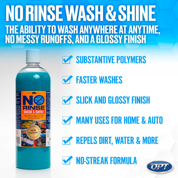 Optimum ONR No Rinse Wash & Shine - 5 gal.