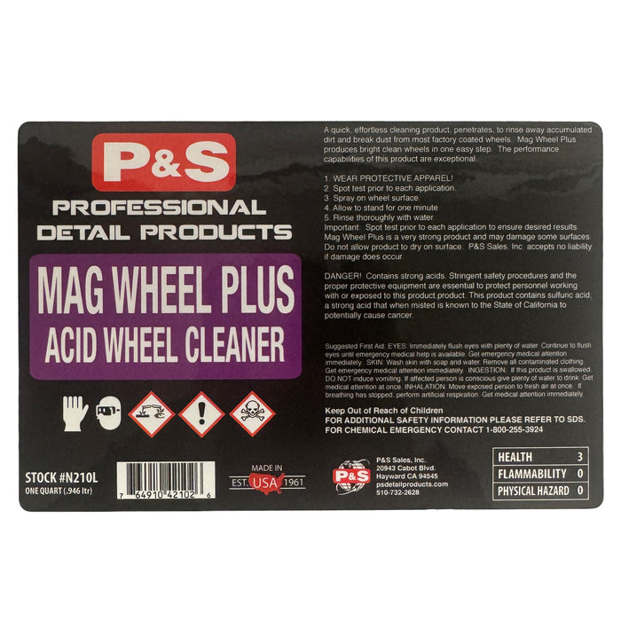 P&S Bottle Label - Mag Wheel Plus