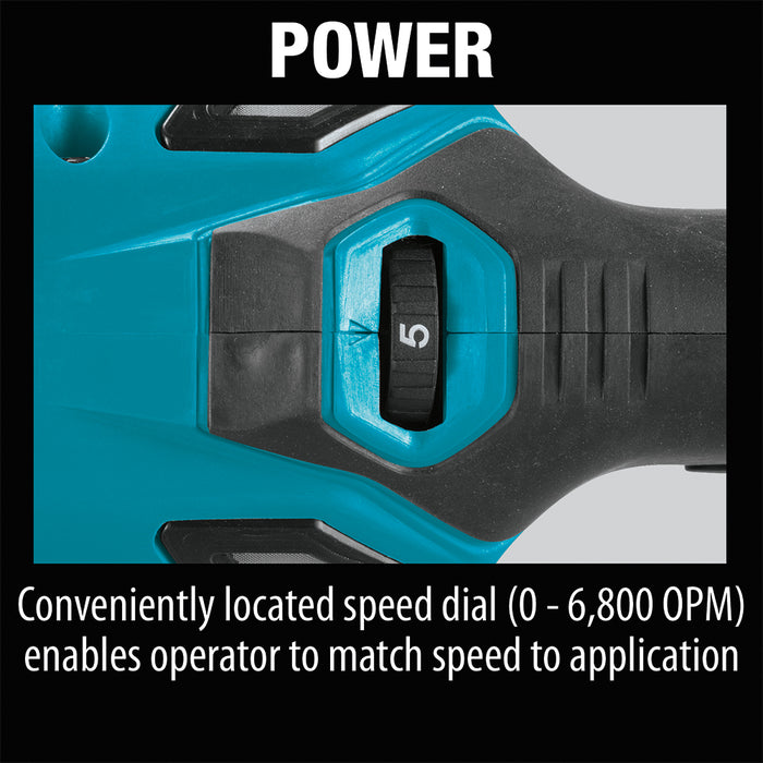 Makita 5" Dual Action Random Orbit Polisher Kit - 110V (includes bag and 3 pads)