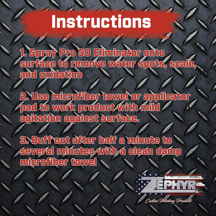Zephyr Pro 50 Eliminator Water Spot Remover - 32 oz.