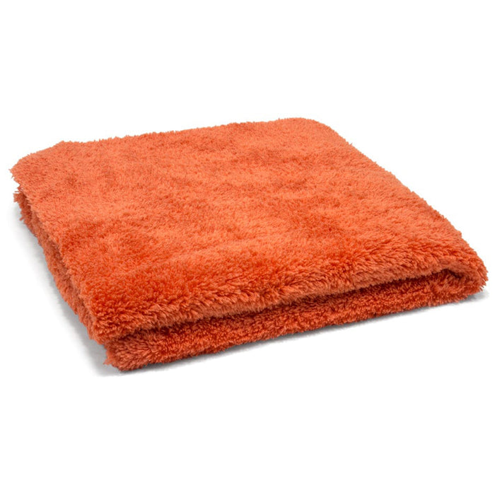 Autofiber [Korean Plush 470] Edgeless Microfiber Towel, 470 GSM, 16" x 16" - Orange (10 Pack)