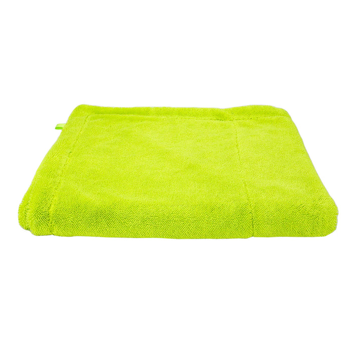 MaxShine "The Tank" Duo Twisted Loop Drying Towel, 1600GSM, 29" x 29" - Brilliant Green