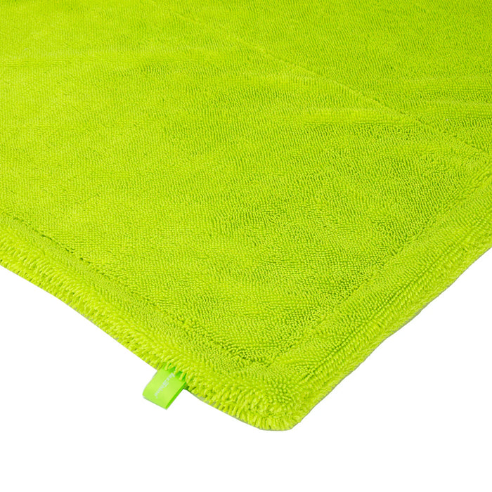MaxShine "The Tank" Duo Twisted Loop Drying Towel, 1600GSM, 29" x 29" - Brilliant Green