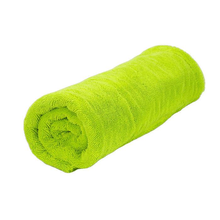 MaxShine "The Tank" Duo Twisted Loop Drying Towel, 1600GSM, 29" x 29" - Brilliant Green