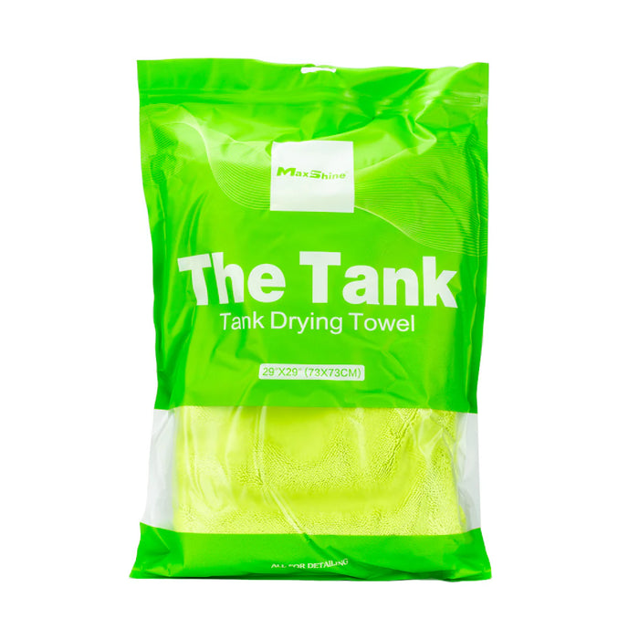 MaxShine "The Tank" Duo Twisted Loop Drying Towel, 1600GSM, 29" x 29" - Brilliant Green