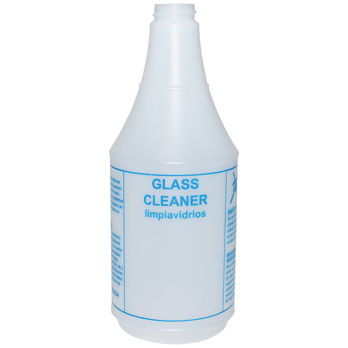 Tolco Glass Cleaner Spray Bottle, Natural HDPE, 130111 - 24 oz.