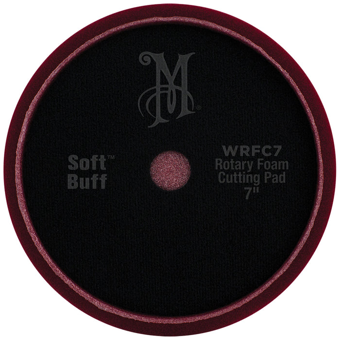Meguiar's Soft Buff Rotary Foam Cutting Pad, WRFC7 - 7", Red