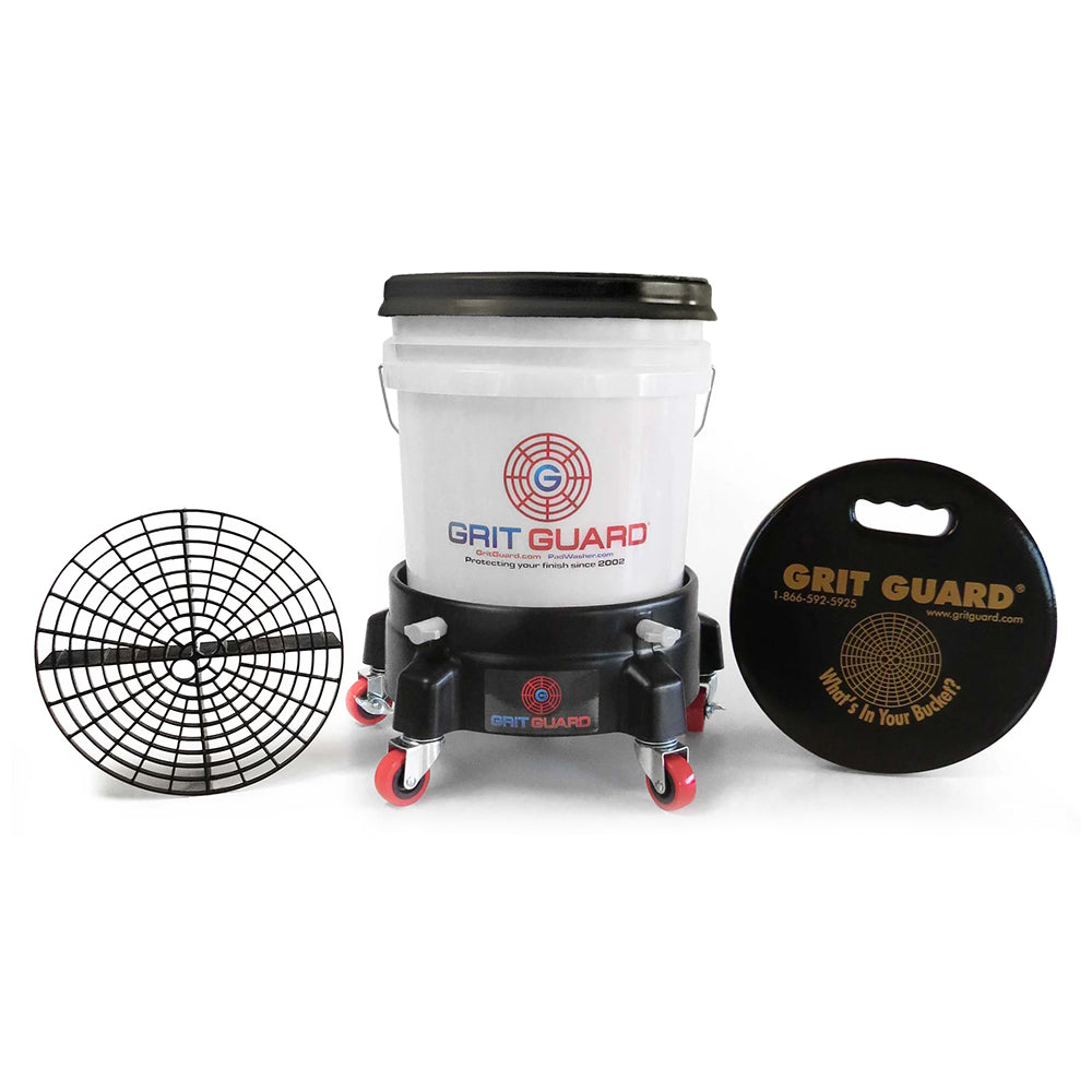 Grit Guard Washing System with Bucket Dolly - Black — Detailing.com