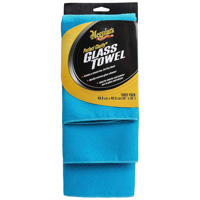 Meguiar's Perfect Clarity Glass Towel, X190300 (3 pack)