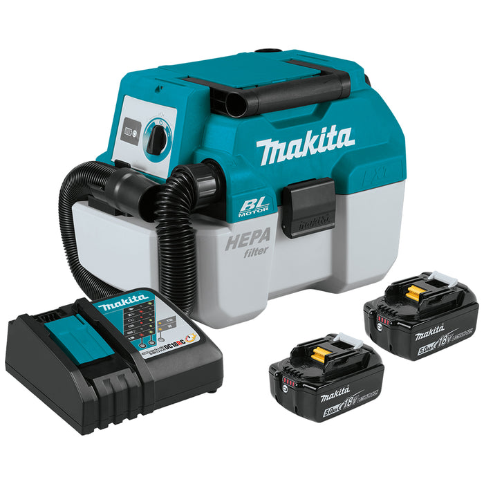 Makita 18V LXT Brushless HEPA Filter Portable Wet/Dry Dust