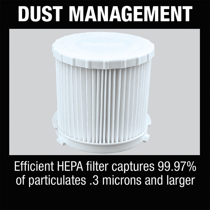 Makita 18V LXT Brushless 2 Gal. HEPA Filter Portable Wet/Dry Dust Extractor/Vacuum Kit