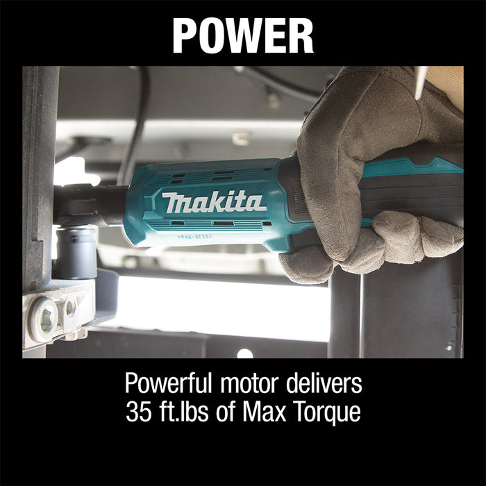 Makita 18V LXT Lithium-Ion Cordless Square Drive Ratchet Kit (2.0Ah), 3/8" + 1/4"