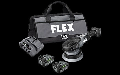 FLEX 24V Gear Driven Orbital Polisher Kit, FX3331-2C