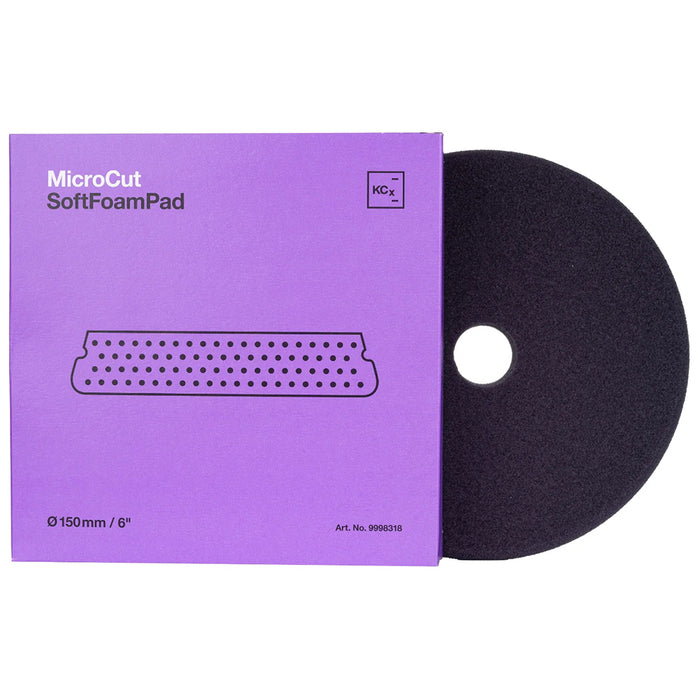 Koch-Chemie Micro Cut Soft Foam Pad - 6", Purple/Soft