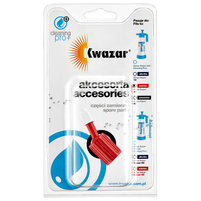 Kwazar Venus Pro+ Nozzle Assembly - Acid Nozzle (Red)