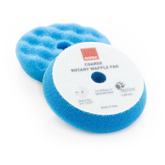RUPES Rotary Waffle Coarse Foam Cutting Pad, 9.WF90H - 3", Blue