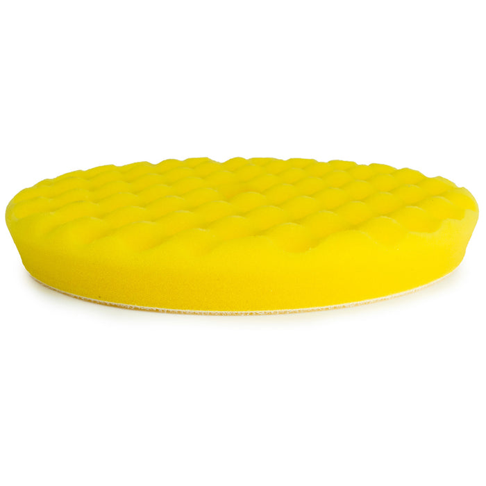 RUPES Rotary Waffle Fine Foam Polishing Pad, 9.WF200M - 6.5", Yellow