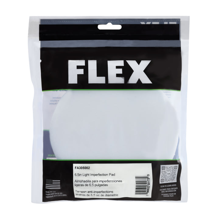 FLEX Foam Flawless Finishing Pad - 6.5", White
