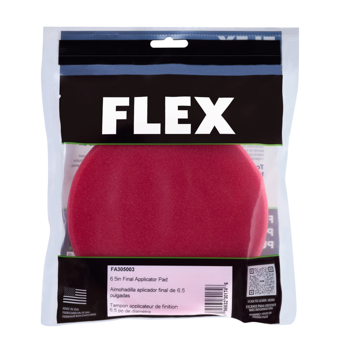 FLEX Foam Final Applicator Pad - 6.5", Red