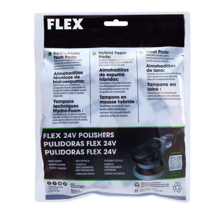 FLEX Foam Heavy Cutting Pad - 6.5", Gray