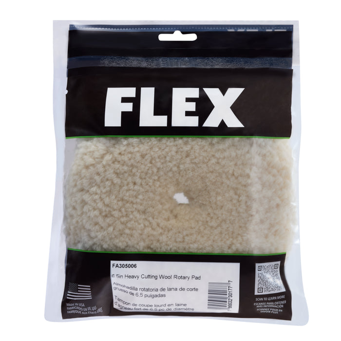 FLEX Wool Heavy Cutting Pad - 6.5"