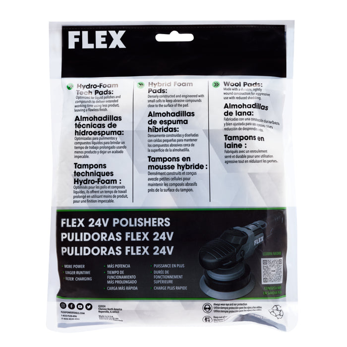 FLEX Wool Heavy Cutting Pad - 6.5"