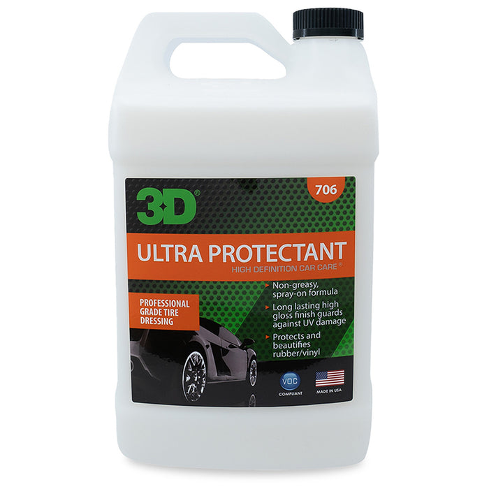3D Ultra Protectant, Professional Grade Tire Dressing - 1 gal.