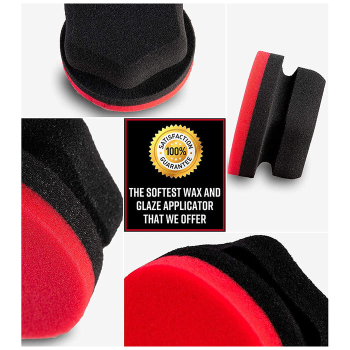Adam's Hex-Grip Wax & Glaze Applicator - Red