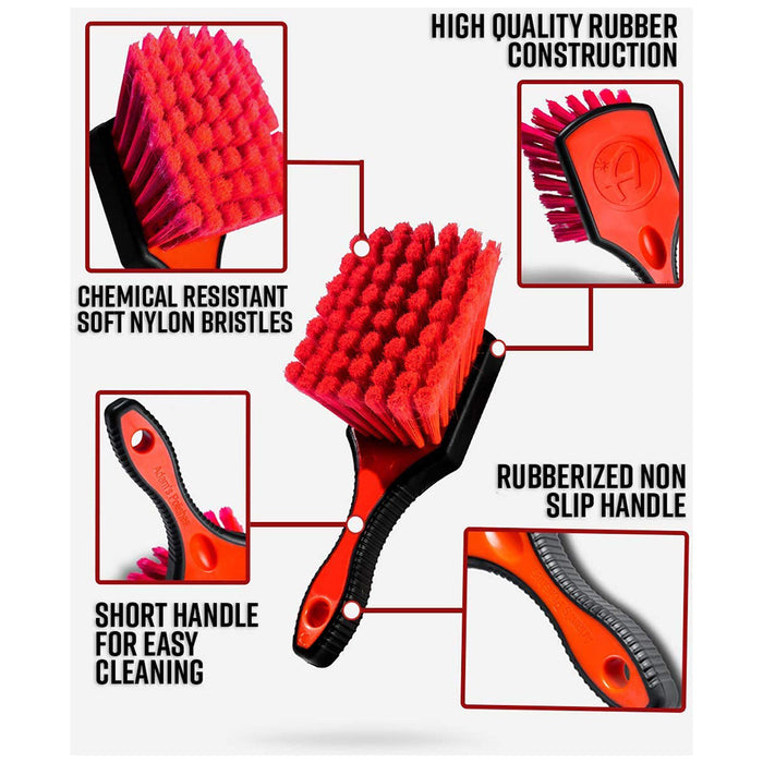 Adam's Rubberized Wheel Brush - 10"