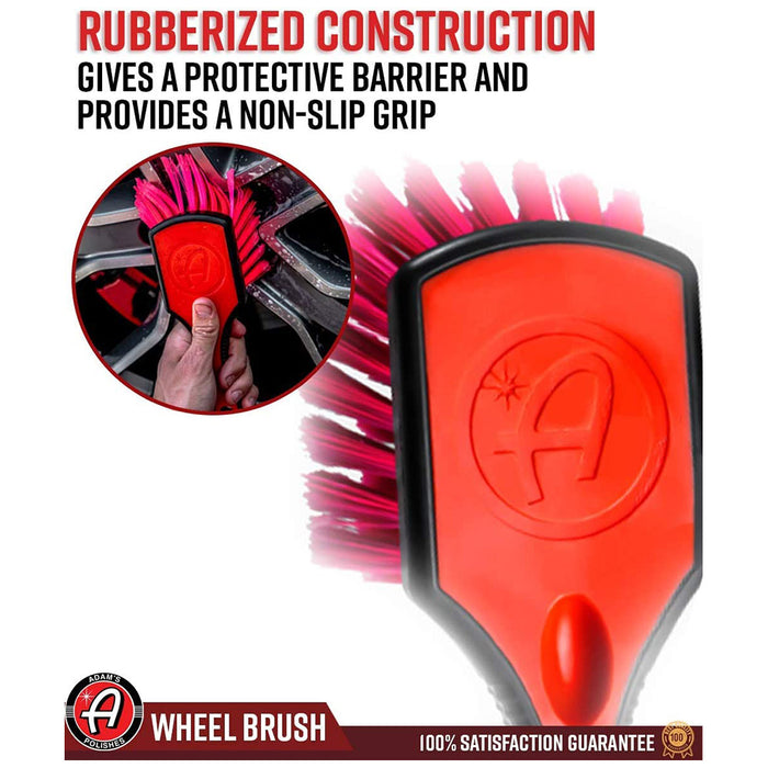 Adam's Rubberized Wheel Brush - 10"