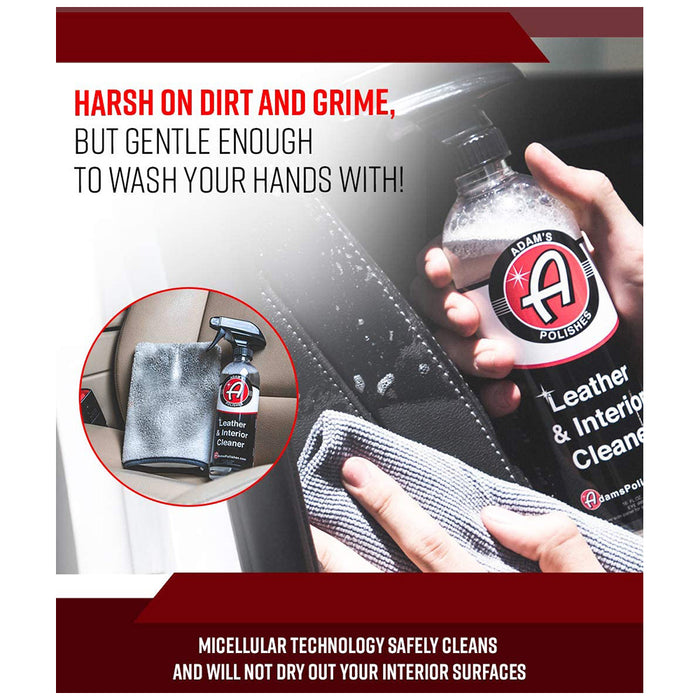 adams leather and interior dressing Amazon.com: Adam's Polishes Leather & Interior Cleaner, 16oz : Automotive