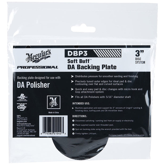 Meguiar's Soft Buff Backing Plate for Orbital/DA Polishers, DBP3 - 3"