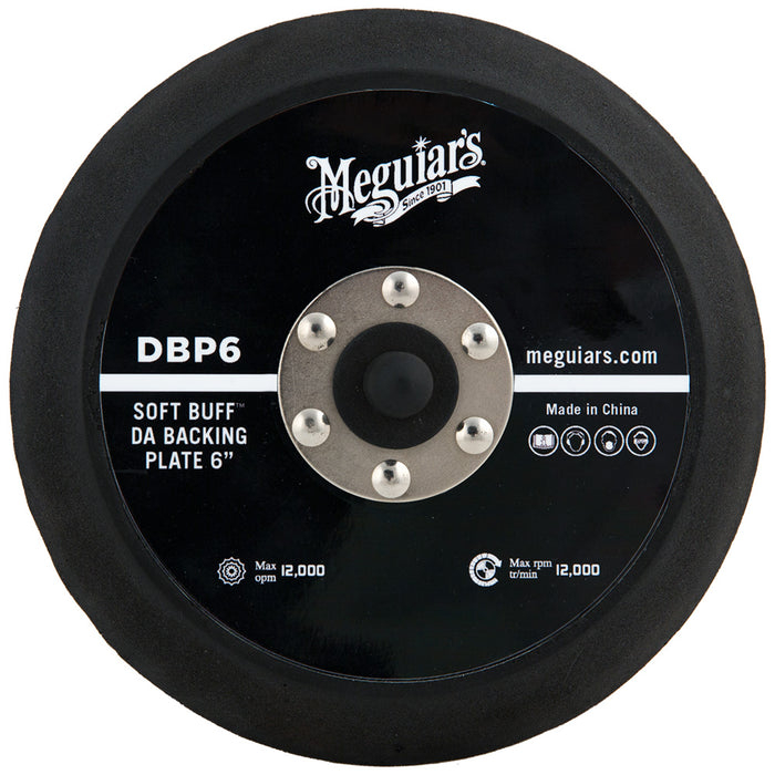 Meguiar's Soft Buff Backing Plate for Orbital/DA Polishers, DBP6 - 6"