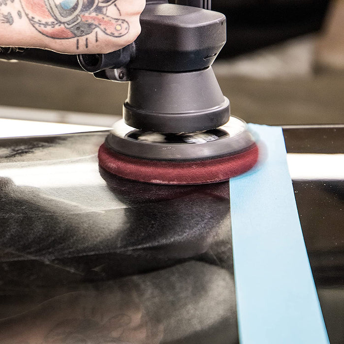 Meguiar's Soft Buff DA Foam Cutting Pad, DFC6 - 6", Red