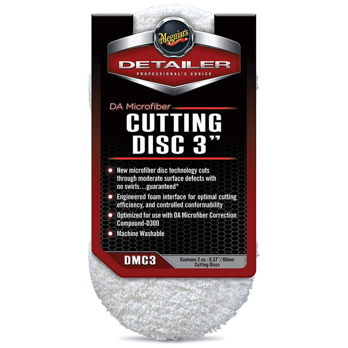 Meguiar's DA Microfiber Cutting Discs, DMC3 - 3" (2 pack)