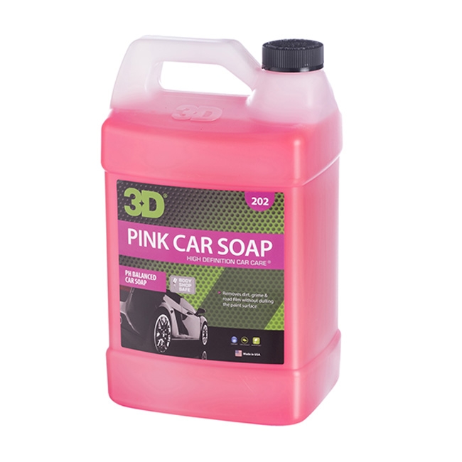 clear pink 3 gallon plastic car