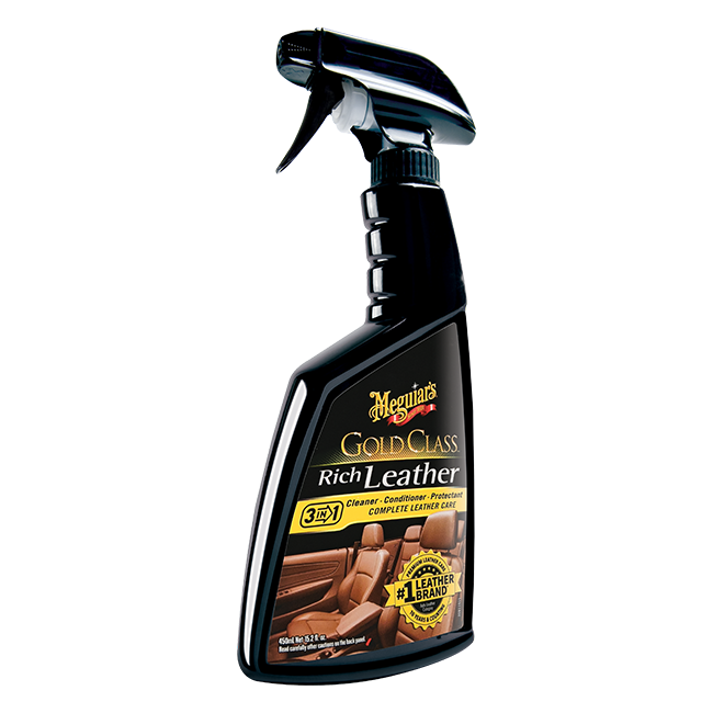 Meguiar's Gold Class Rich Leather 3-in-1: Cleaner, Conditioner, Protectant - 16 oz. 