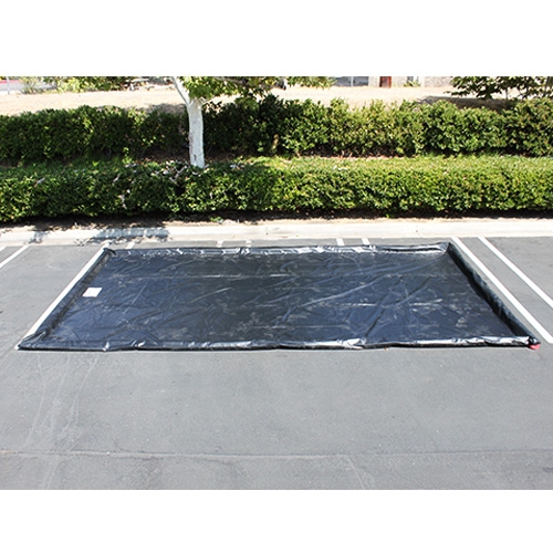 Husky Water Containment Mat, 10' x 20' x 3" Berm, 22 oz. PVC - Black