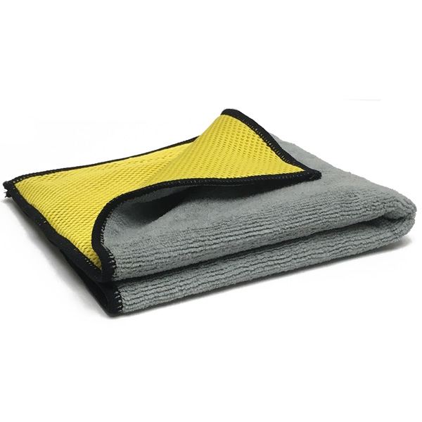 MicroMesh 300 Microfiber Bug Scrubber Towel - Gray/Yellow - 16 x 16