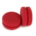 Buff and Shine Wax & Sealant Applicator with Notched Edge, Red, 4.5" (2 pack)