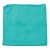 Buff and Shine Microfiber Glass Towel, Dark Green, 16" x 16" (4 pack)